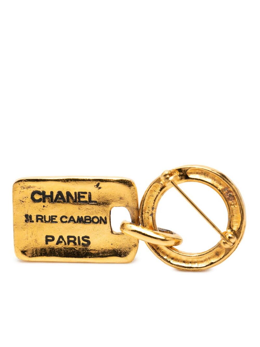 Chanel Cc Logo Brooch Metal #276144C66B - Picture 3 of 3